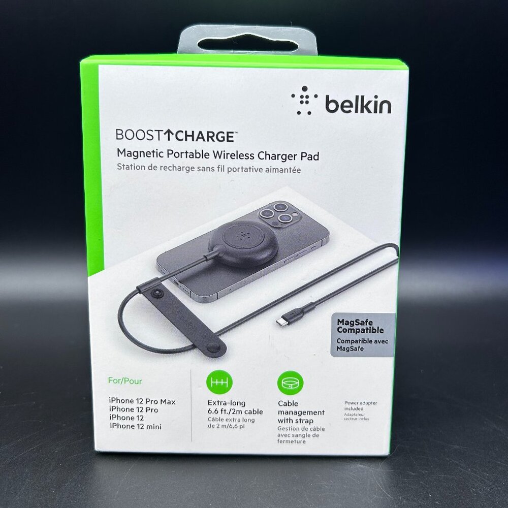 Belkin Boost Charge Magnetic Portable Wireless Charger Pad iPhone 12